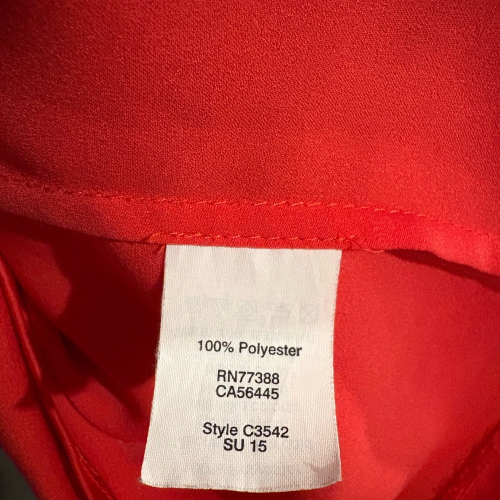 J. Crew Red Ruffle Tank Top - Picture 3 of 4